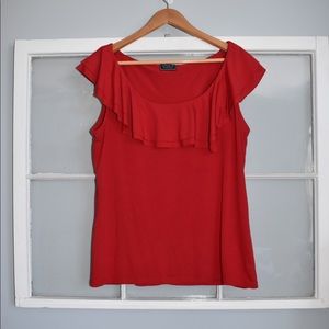 Chaps Ruffled Blouse